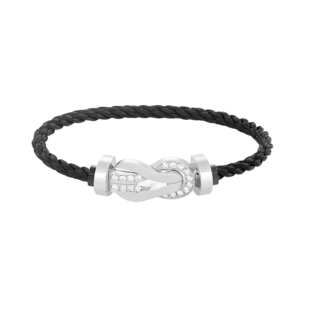 ¡®Sprite Jewelry¡¯CHANCE LARGE 8 FIGURE BUCKLE HALF DIAMOND BRACELET SILVER
