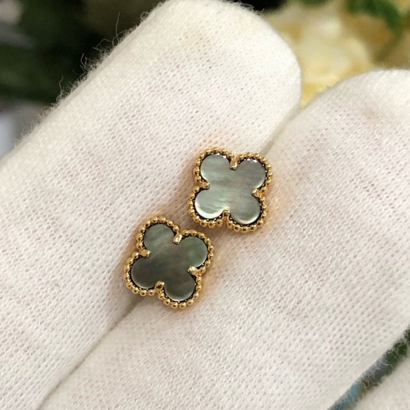 ¡®Sprite Jewelry¡¯CLOVER MINI GOLD EARRINGS