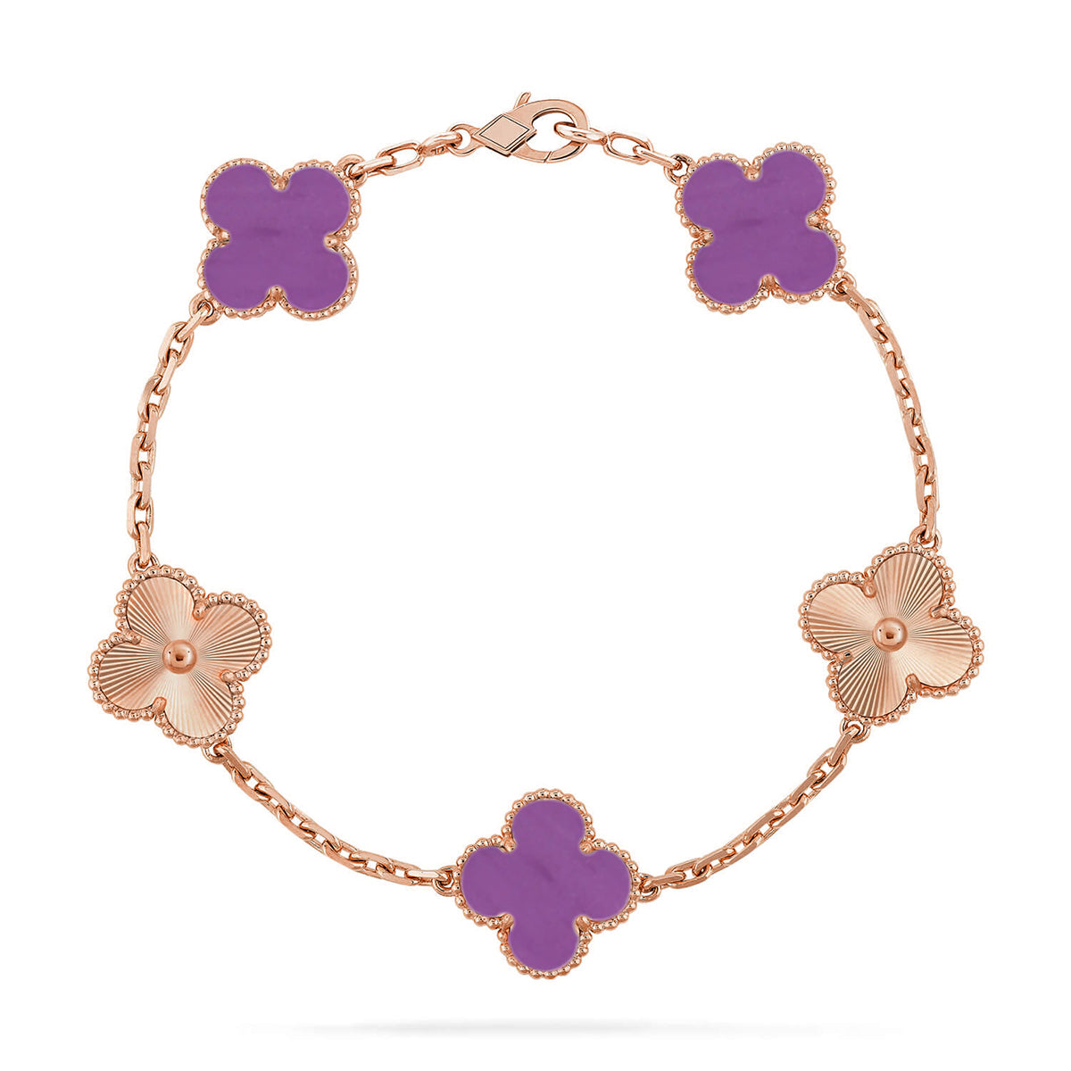 [Sprite Jewelry]New  CLOVER 5 MOTIF VIOLET BRACELET COLLECTION