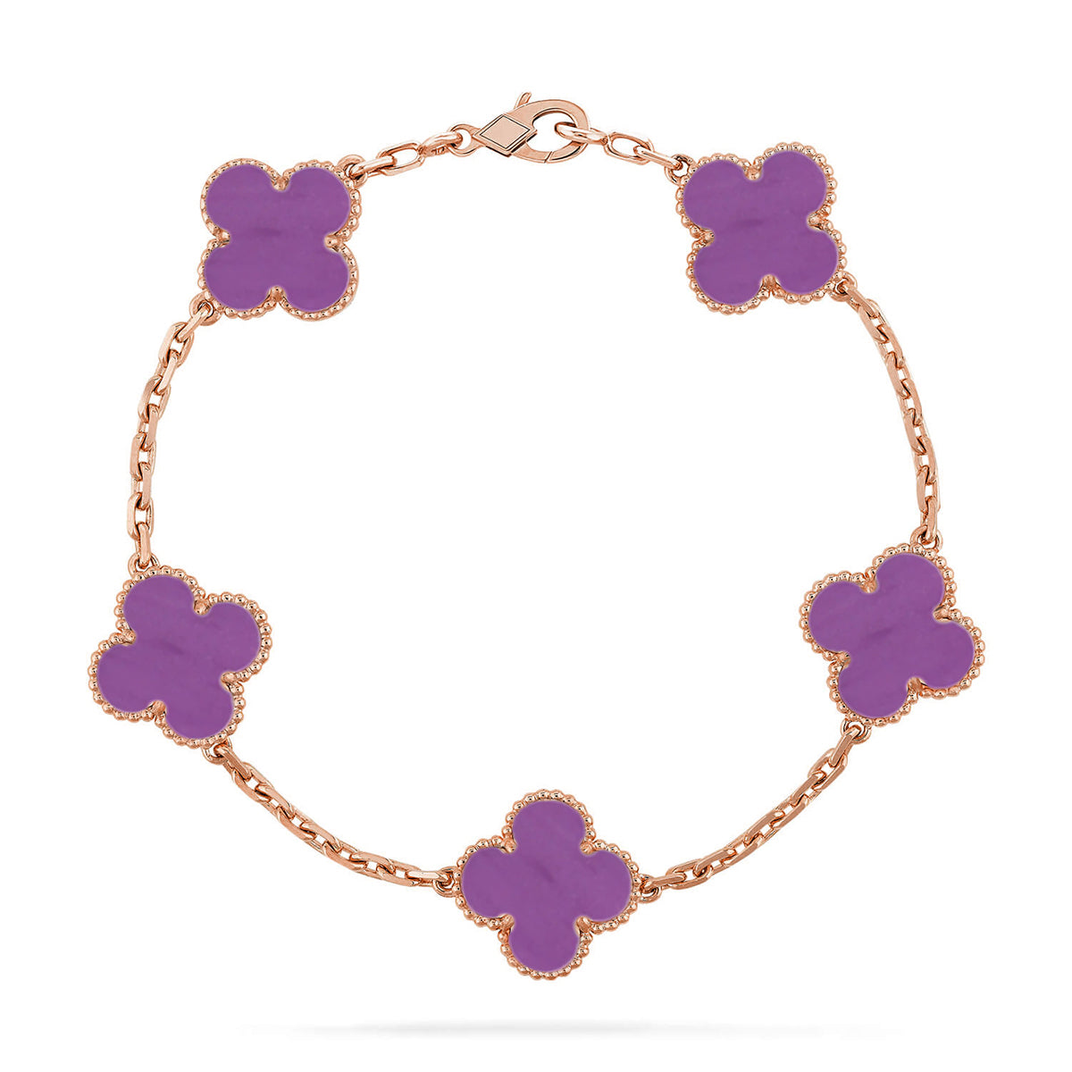 [Sprite Jewelry]New  CLOVER 5 MOTIF VIOLET BRACELET COLLECTION