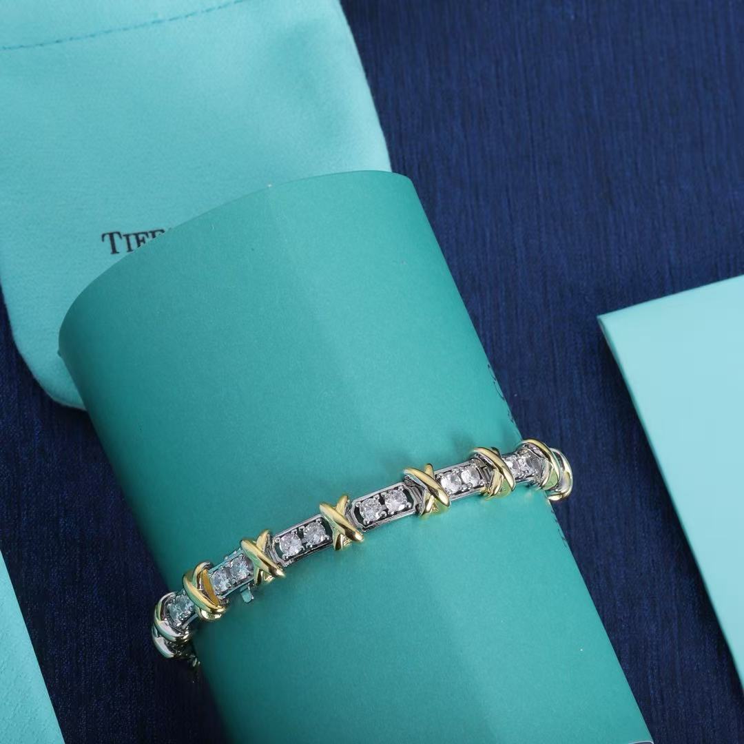 [Sprite Jewelry]Classic Gold and Diamond Bracelet