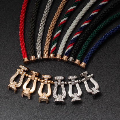 ¡®Sprite Jewelry¡¯FORCE LARGE HORSESHOE FULL DIAMOND BRACELET SILVER
