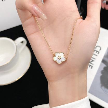 ¡®Sprite Jewelry¡¯LUCKY  WHITE MOP  PLUM BLOSSOM NECKLACE