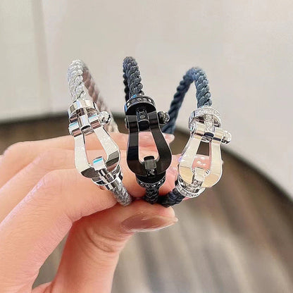 ¡®Sprite Jewelry¡¯FORCE LARGE HORSESHOE NO DIAMOND BRACELET SILVER