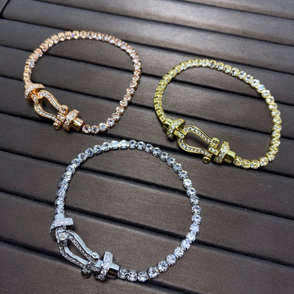 ¡®Sprite Jewelry¡¯FORCE  HORSESHOE  DIAMOND TENNIS BRACELET