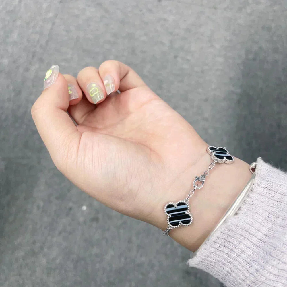 [Sprite Jewelry]New  CLOVER 5 MOTIF PULSAR STONE BRACELET COLLECTION