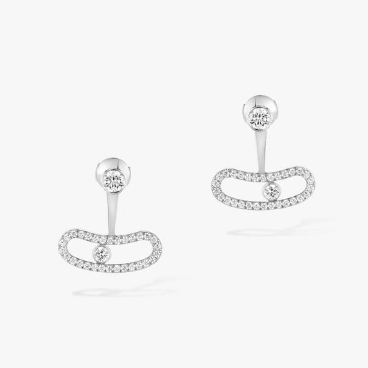 [Sprite Jewelry]MOVE UNO SILVER DIAMOND EARRINGS