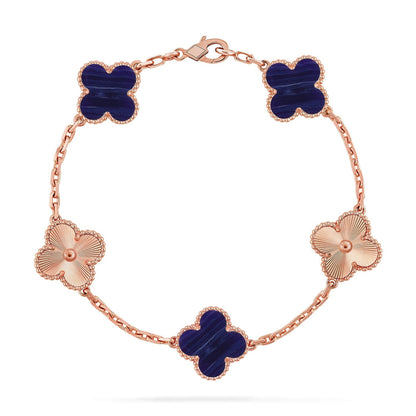 [Sprite Jewelry]New CLOVER 5 MOTIF PURPLE STRIPES BRACELET COLLECTION