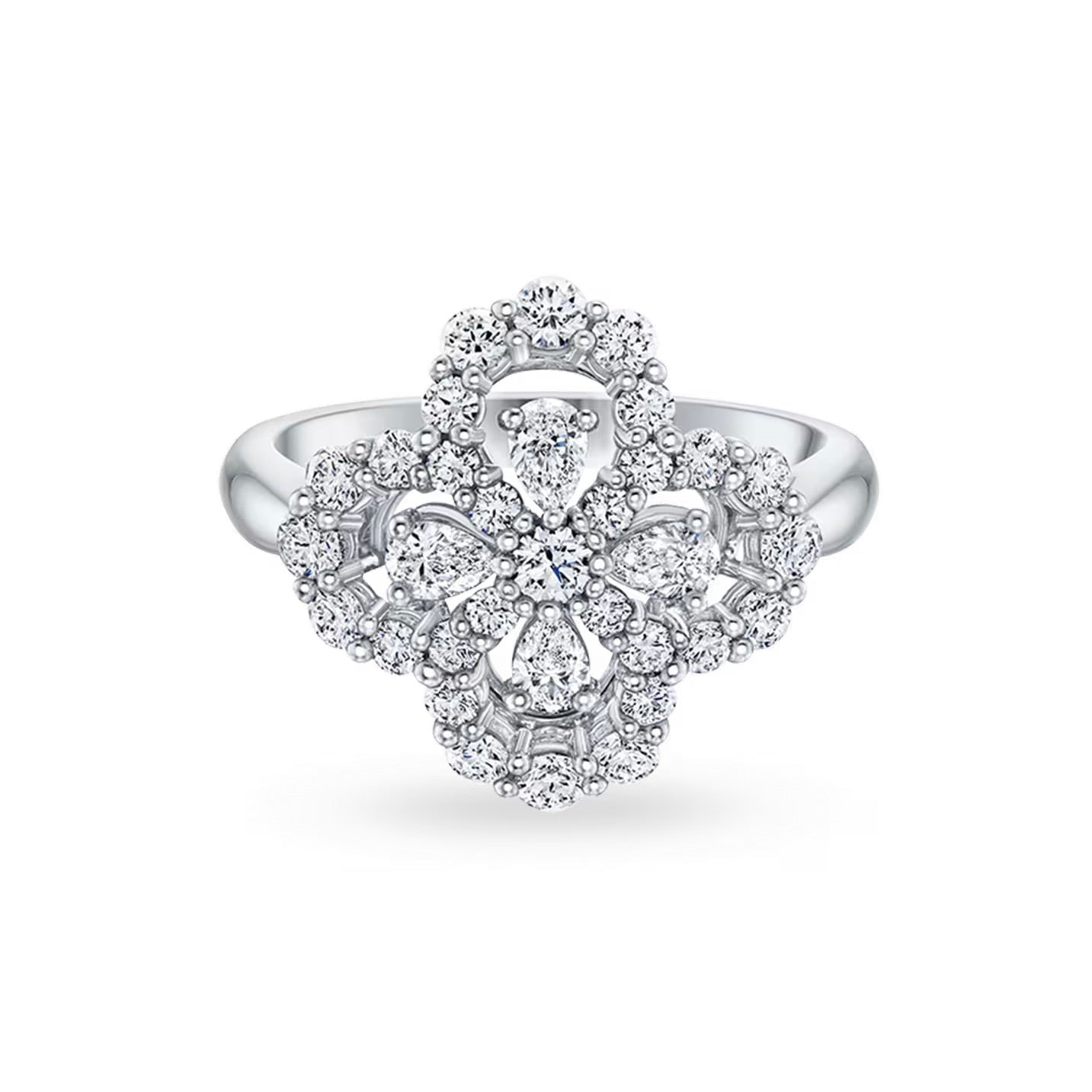 ¡®Sprite Jewelry¡¯LOOP RING FULL MOTIF DIAMOND 16MM SILVE