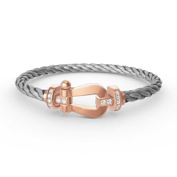 ¡®Sprite Jewelry¡¯FORCE LARGE HORSESHOE HALF DIAMOND BRACELET ROSE GOLD