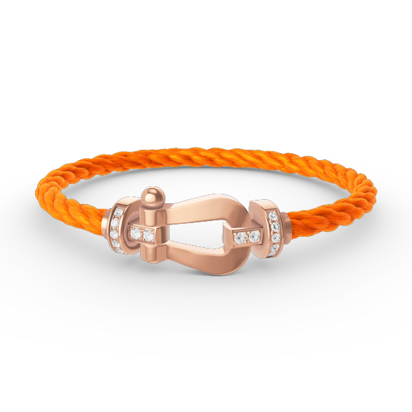 ¡®Sprite Jewelry¡¯FORCE LARGE HORSESHOE HALF DIAMOND BRACELET ROSE GOLD