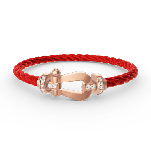 ¡®Sprite Jewelry¡¯FORCE LARGE HORSESHOE HALF DIAMOND BRACELET ROSE GOLD
