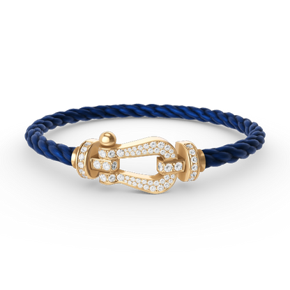 ¡®Sprite Jewelry¡¯FORCE LARGE HORSESHOE FULL DIAMOND BRACELET GOLD