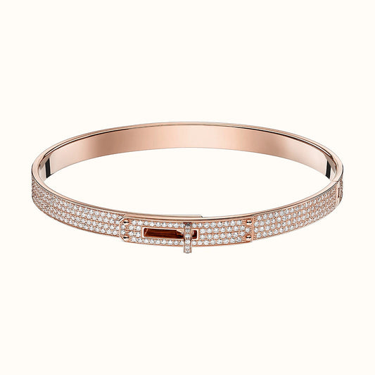 [Sprite Jewelry]Kelly Diamond-Set Bracelet with Moissanite