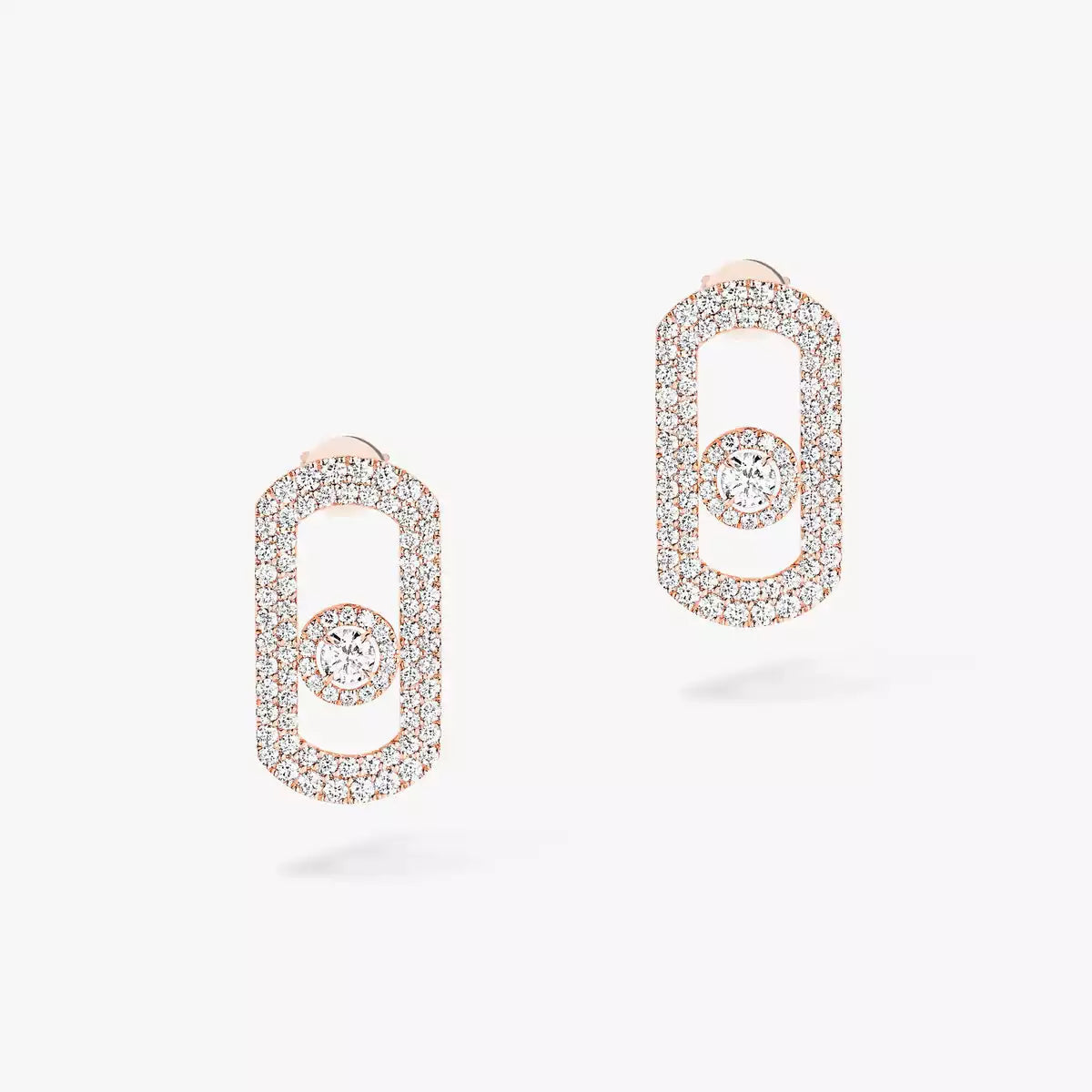 [Sprite Jewelry]So Move Pave_-Set Diamond Earrings in Silver