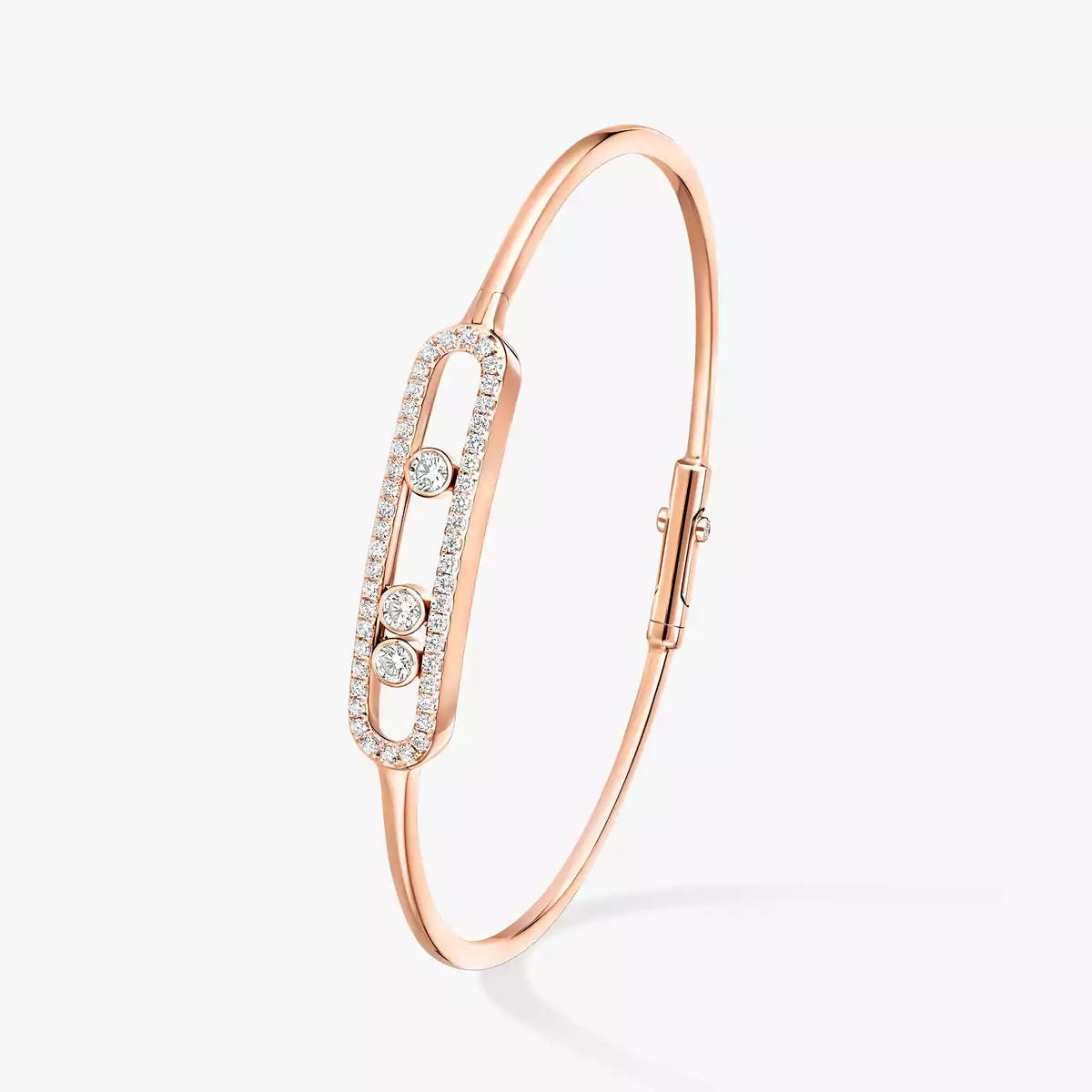[Sprite Jewelry]Move Pavé Diamond Bangle Bracelet M