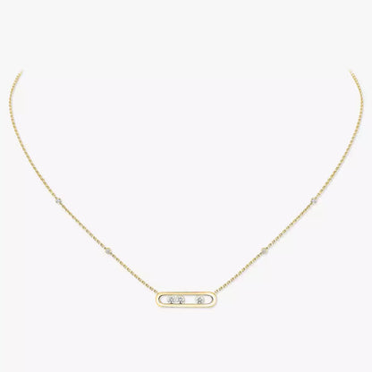 [Sprite Jewelry] Baby Move Gold Diamond Necklace