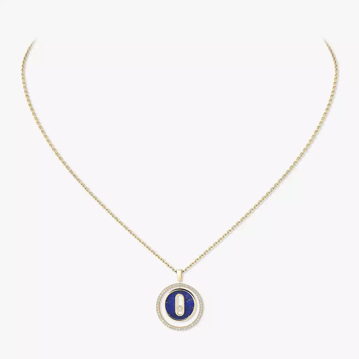 [Sprite Jewelry]Lucky Move Diamond Necklace in Rose Gold and White Mother-of-Pearl