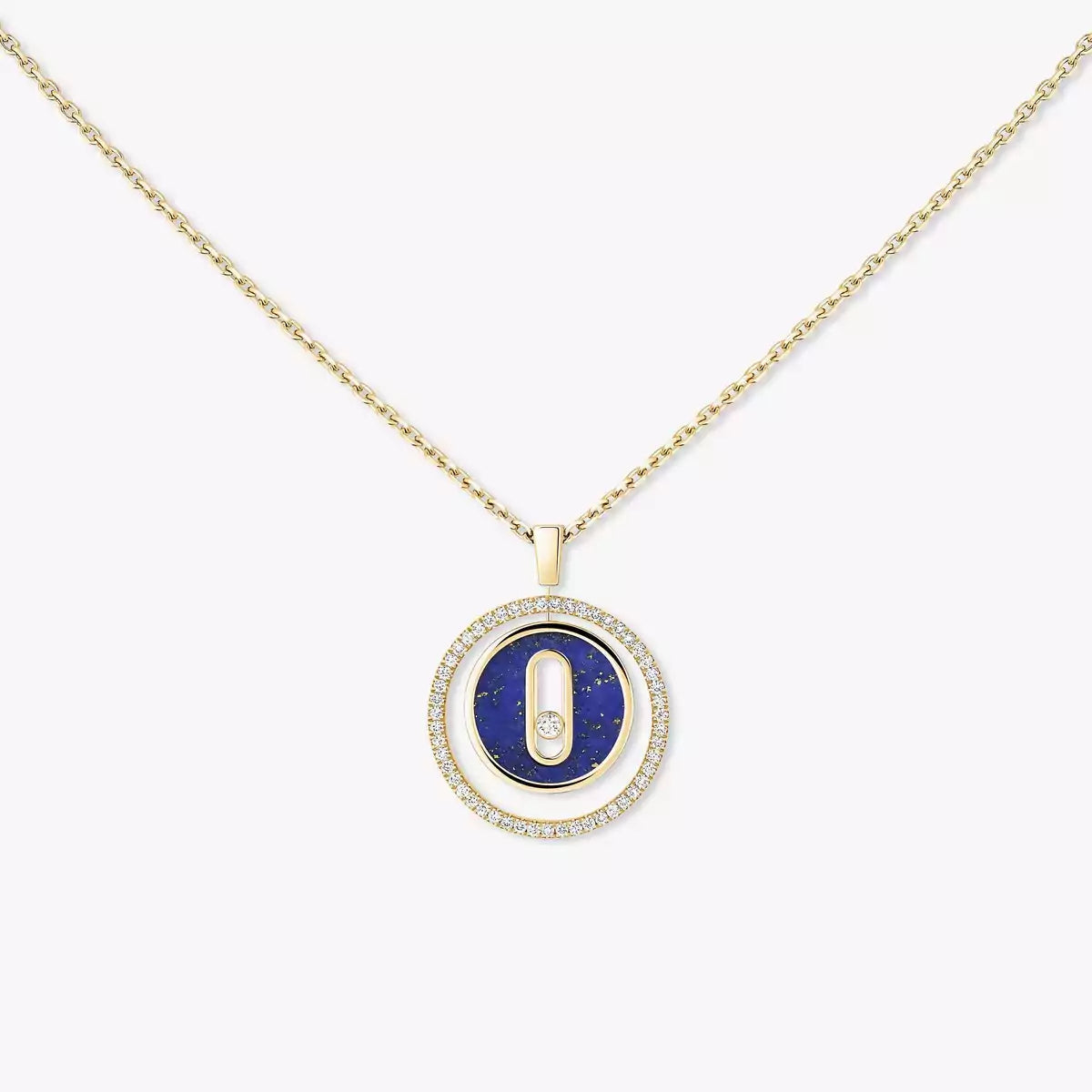 [Sprite Jewelry]Lucky Move Diamond Necklace in Rose Gold and White Mother-of-Pearl