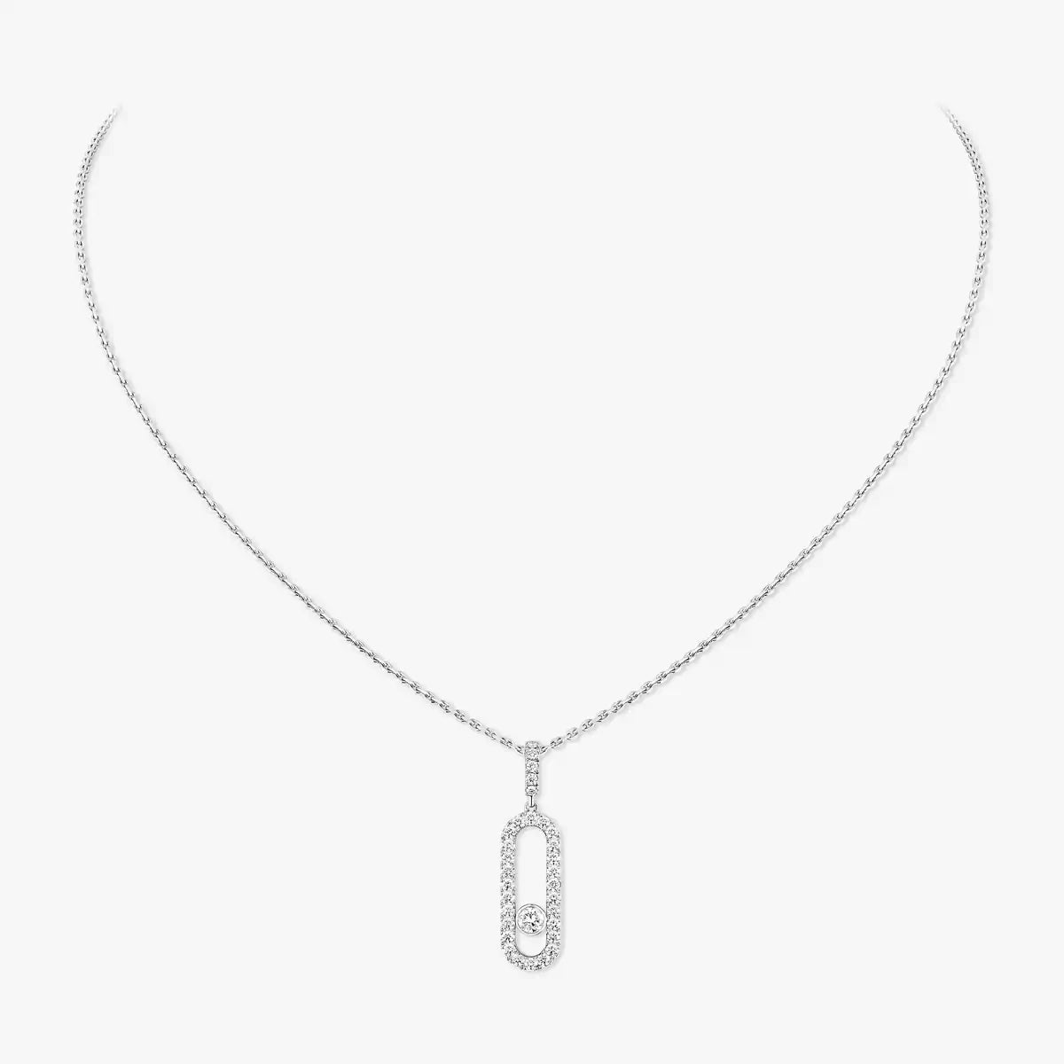 [Sprite Jewelry]Move Uno Diamond Necklace in Rose Gold
