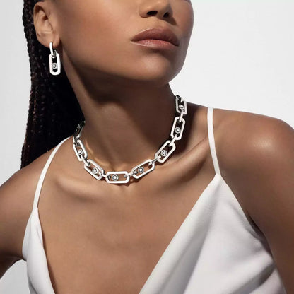 [Sprite Jewelry] So Move XL Diamond Hoop Earring