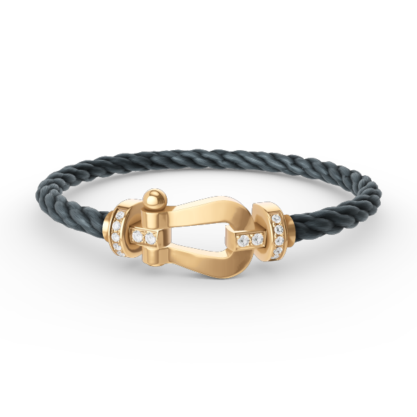 ¡®Sprite Jewelry¡¯FORCE LARGE HORSESHOE HALF DIAMOND BRACELET GOLD