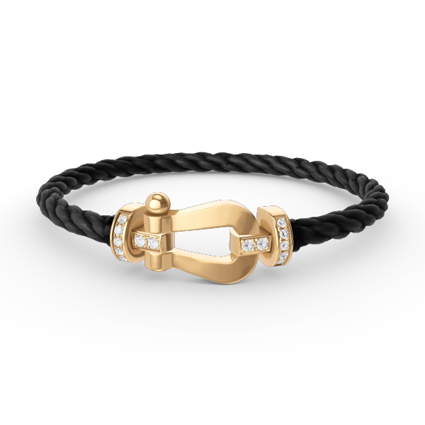¡®Sprite Jewelry¡¯FORCE LARGE HORSESHOE HALF DIAMOND BRACELET GOLD