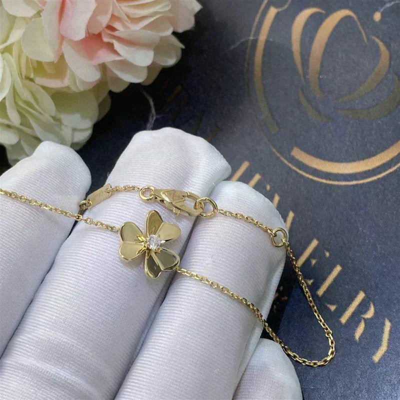 ¡®Sprite Jewelry¡¯FRIVOLE GOLD FLOWER PINK MALACHITE BRACELET