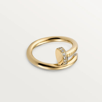 [Sprite Jewelry]Size 7 ring with real gold and diamonds